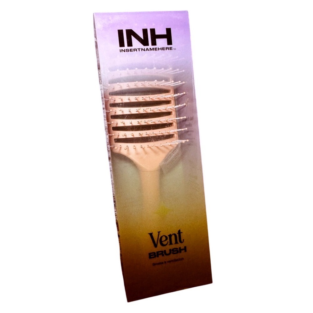 INH Curved Vent Hair Brush Pink Luxury Glamor Styling‎ Tools Cute